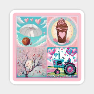 A Breeze of Choco Cherry Tractor Magnet