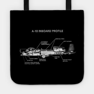 Fairchild Republic A-10 Thunderbolt II (white) Tote