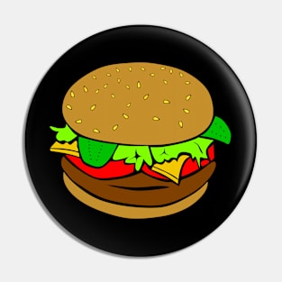 Hamburger Yummy Pin