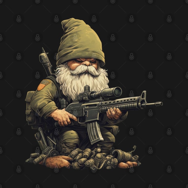 Military Gnome by FrogandFog