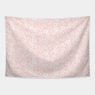 Blush Floral Miniprint Tapestry