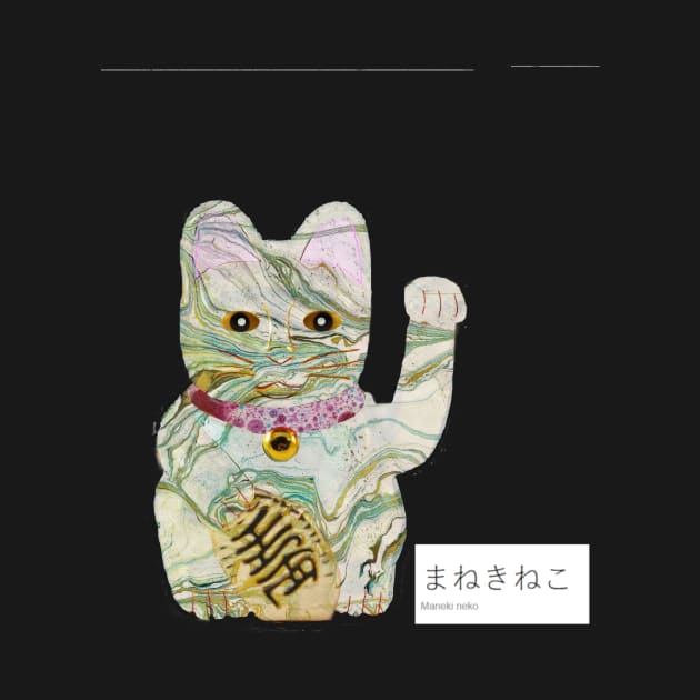 Marbled Maneki Neko by MarbleCloud