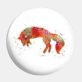 Jumping fox Pin