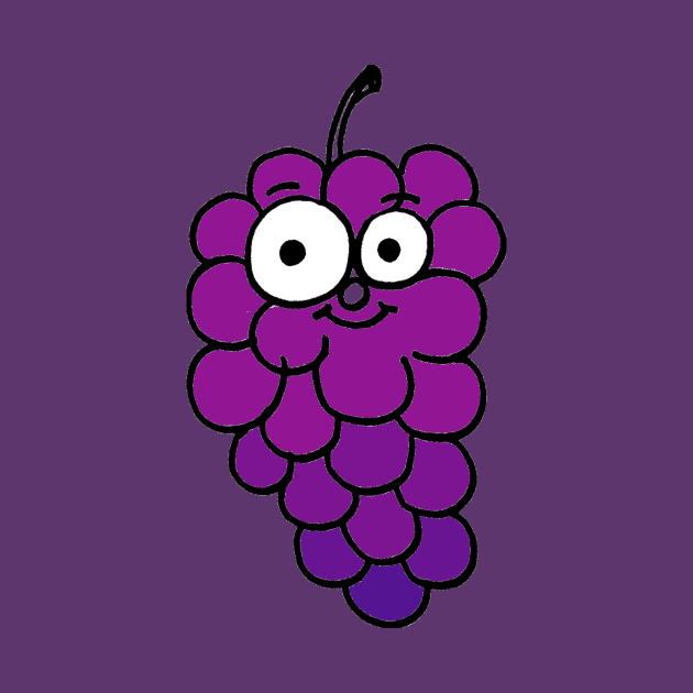 Happy, Healthy Grapes Doodle by 1Redbublppasswo