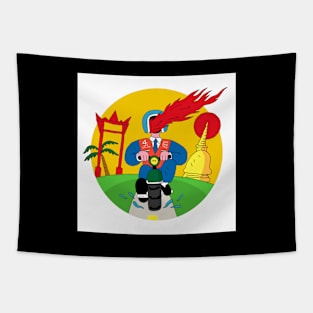 Thailand motorcycle taxi Tapestry