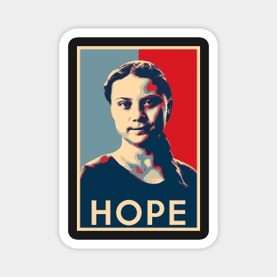 Greta Thunberg - Hope Poster Climate Activist Magnet