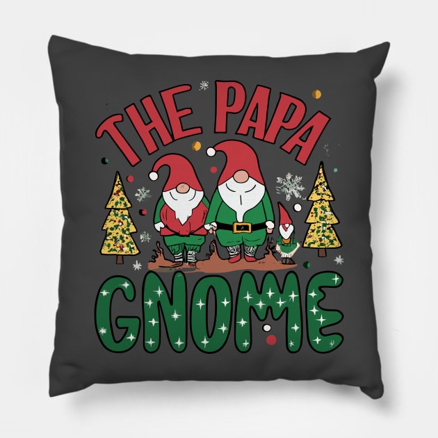 The Papa Gnome Christmas Pillow by FestiveFiesta