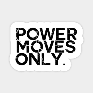 Power Moves Only Girl Boss Boss Babe Marble Sticker Magnet