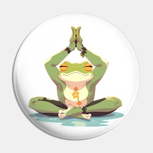 frog doing yoga Pin