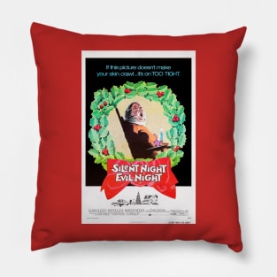 Silent Night Evil Night Pillow