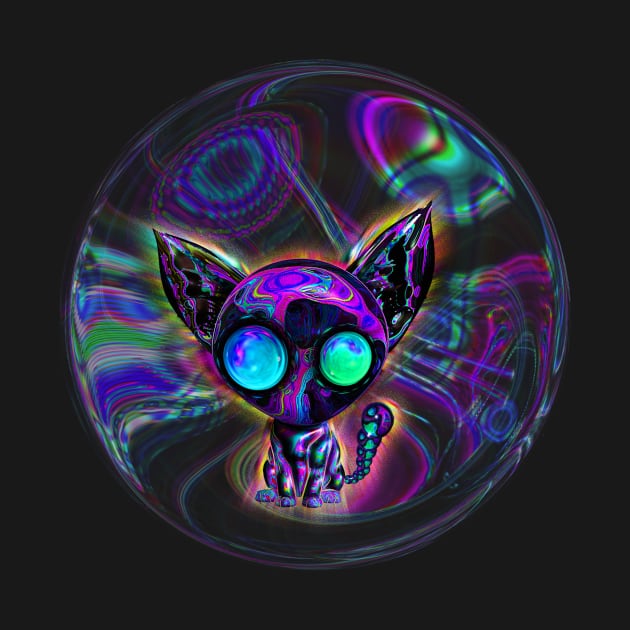 Bubble Tech Kitty by Pebbles Joy Designs