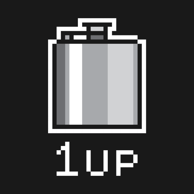 1Up Hip Flask by fromherotozero