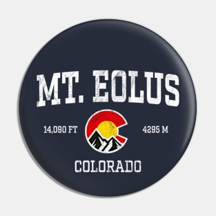 Mount Eolus Colorado 14ers Vintage Athletic Mountains Pin