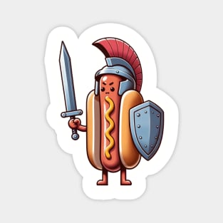 Glizzy Gladiator | Hot Dog Warrior Funny Food Magnet