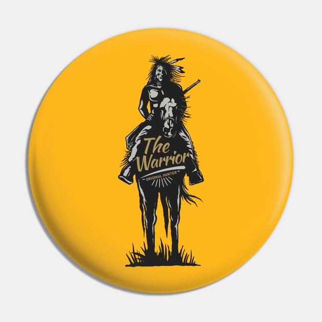 The Warrior - Original Hunter Pin by RadCoolguy