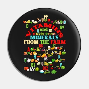 Vitamins and Minerals from The Farm Pin