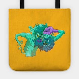 MONKEY PUNCHING HIS OWN FACE Tote