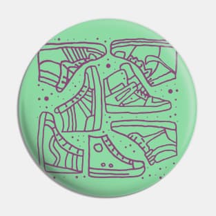 Sneaker pattern Pin