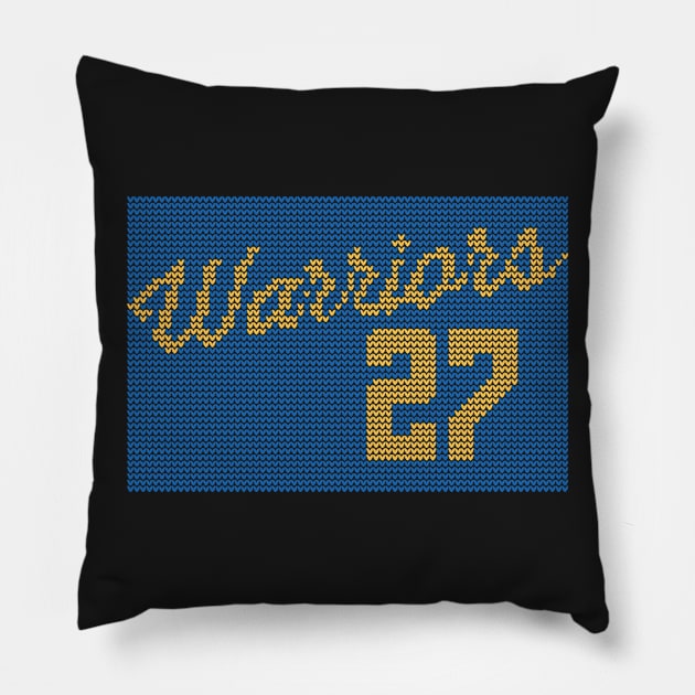 Warriors 27 Pillow by teeleoshirts