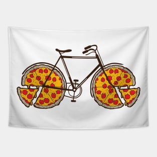 Pizza Bike Tapestry