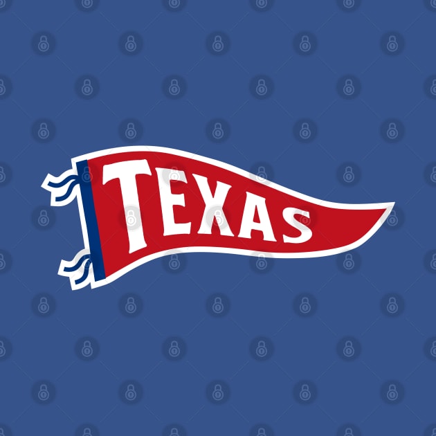 Texas Pennant - Blue by KFig21