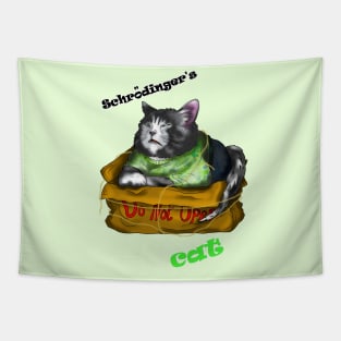 Schrodingers wise cat Tapestry