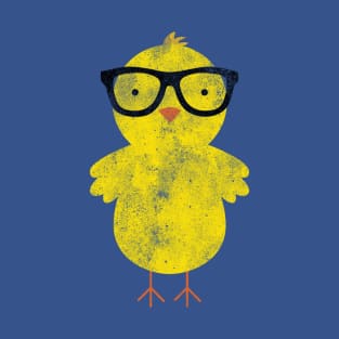 Vintage Yellow Hipster Duckling T-Shirt