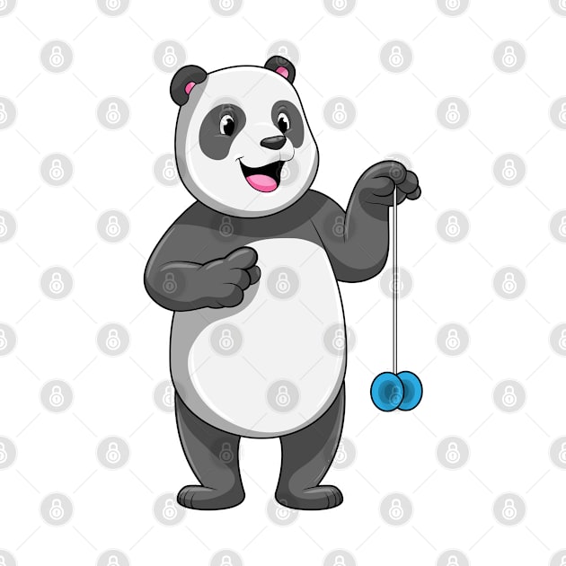 Panda with Yo-yo by Markus Schnabel