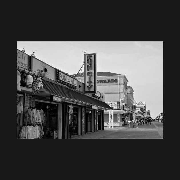 Ocean City Boardwalk by searchlight