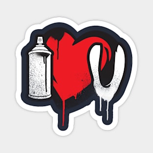 Heart Of spray Art Magnet