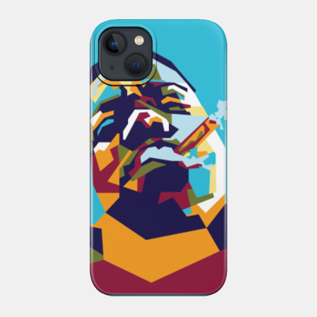 Abstract big smoke in WPAP - Biggie Smalls - Phone Case