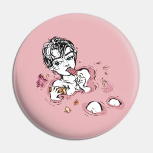 Pink Contemplation Pin