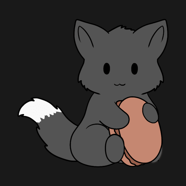 Macaron black Fox by BiscuitSnack