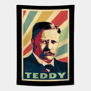 Teddy Roosevelt Vintage Colors Tapestry