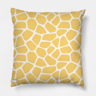 Yellow Giraffe Print Pillow