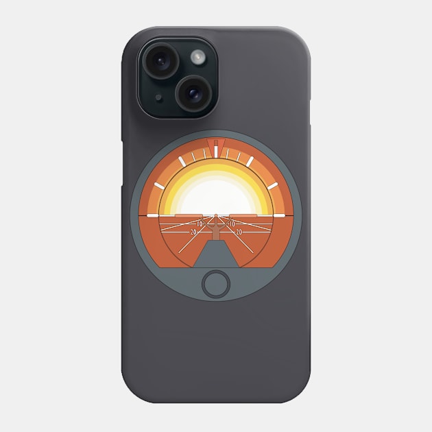 Attitude Indicator Sunset Phone Case by Kassi Skye