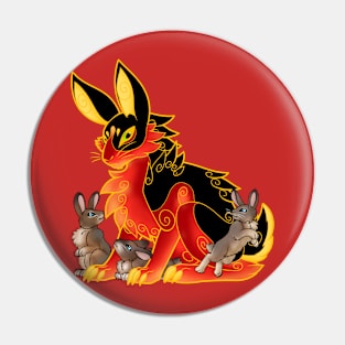 The Rabbit Guardian Pin