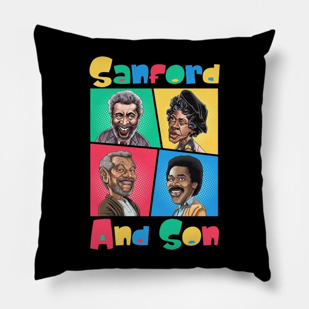 Sanford and Son fresh design Pillow by Tigaduaart