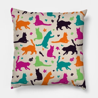 Dark Colors Matisse Cats Pillow