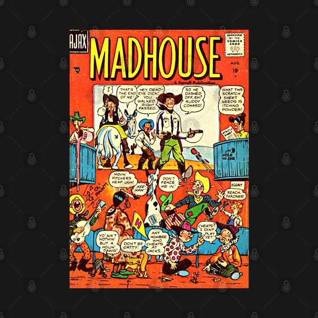 Vintage Comic Madhouse Cartel Cover Old Comic Book by Retro Comic Books