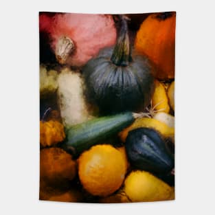 Fall Basket Photo Painting Tapestry