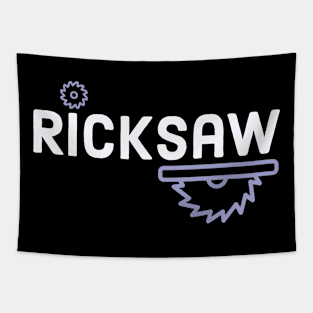 Ricksaw Logo (Left & Back) Tapestry