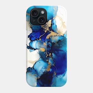 Blue Lagoon - Abstract Alcohol Ink Art Phone Case