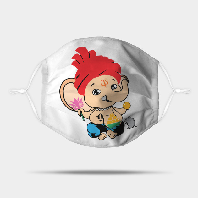 Cute Bal Ganesh Ganapathy Baby Hindu God Ganesha Art Mask Teepublic Choose from 220+ cartoon mask graphic resources and download in the form of png, eps, ai or psd. cute bal ganesh ganapathy baby hindu god