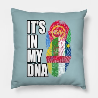 Eritrean And Central African Mix Heritage DNA Flag Pillow