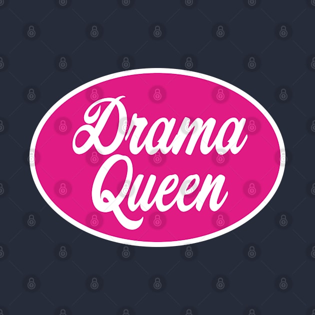 Drama Queen - Diva Princess Oval Dark Pink by TGKelly