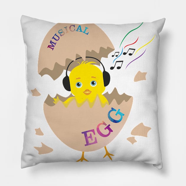 Musical egg Pillow by Sergey86