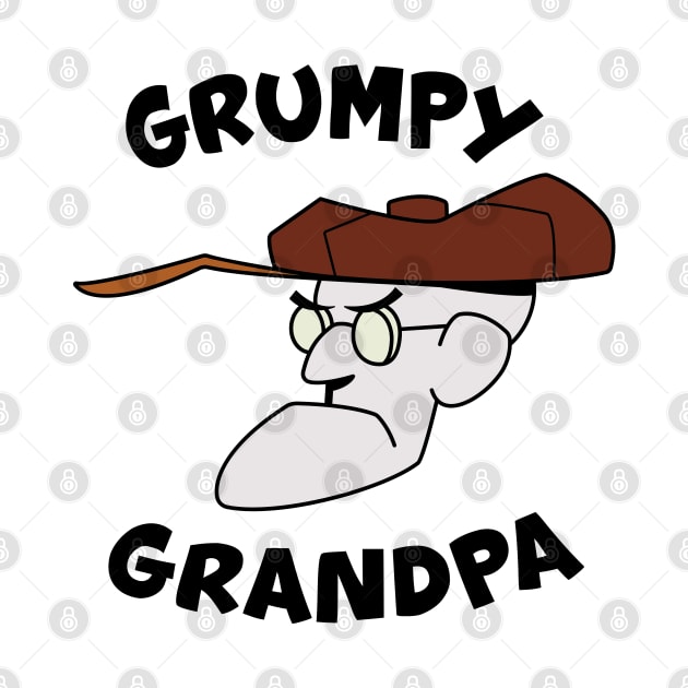 Grumpy Grandpa (white) by Just a girl 23