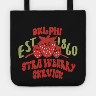 Delphi strawberry service pink Tote