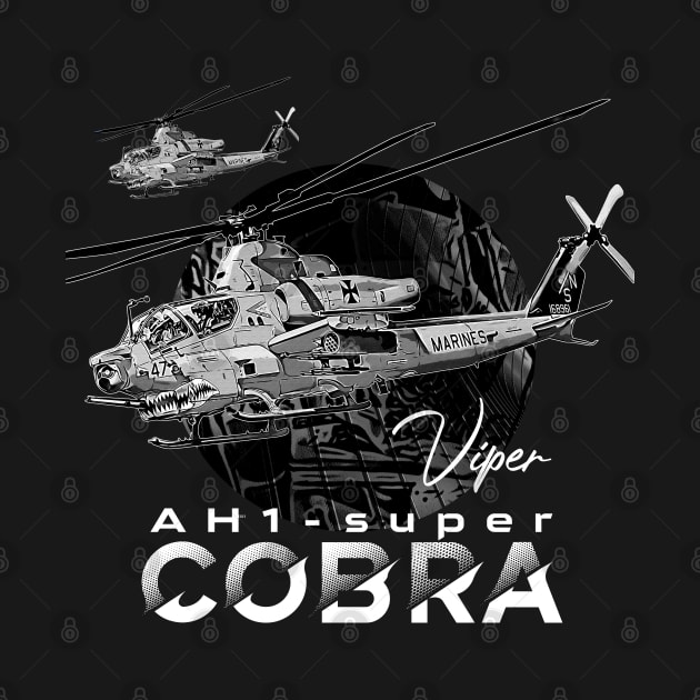 AH-1 Cobra helicopter by aeroloversclothing